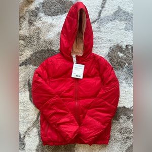 Athleta girls reversible down jacket, new with tag.